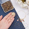 1600Pcs 4 Colors  Iron Brass Open Jump Ring IFIN-ME0001-15-5