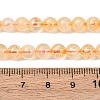 Natural Citrine Beads Strands G-E483-12-6mm-3