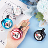 I Love My Bike Alloy Bicycle Bells FIND-WH0117-97A-3
