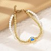 Brass Multi-strand Bracelets BJEW-M056-09G-3