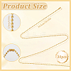 30Pcs Iron Ball Chain Necklace Making MAK-SP0001-08G-2