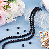 2 Strands 2 Styles Natural Black Onyx(Dyed & Heated) Beads Strands G-TA0003-52-8mm-8