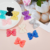 10Pcs 10 Colors Resin Rhinestone Cabochons FIND-FH0016-73-4
