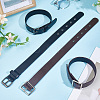 8Pcs 2 Style PU Leather Zinc Alloy Buckles AJEW-NB0006-92A-4