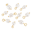 10Pcs 2 Styles Natural Cultured Freshwater Pearl Pendants PALLOY-PH01897-1