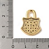 Brass Micro Pave Cubic Zirconia Glass
 Pendants KK-R162-029C-G-3