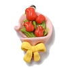 Opaque Resin Pendants X-RESI-D055-050P-2
