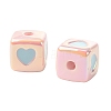10Pcs Opaque Acrylic Enamel Beads ACRC-FS0001-02E-2