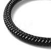 Leather Braided Round Cord Bracelet BJEW-F460-01EB-4