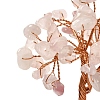 Christmas Natural Rose Quartz Chips Tree Decorations DJEW-K028-03E-3