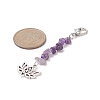 Gemstone Keychains HJEW-JM00984-3