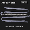 Metal Full Crystal Rhinestone Horse Eye Bridal Waist Belts for Wedding Dress AJEW-WH20080-65C-S-2