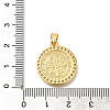 Rack Plating Brass with Cubic Zirconia Pendants KK-Z086-33G-09-3