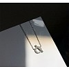 Circle 925 Sterling Silver Cubic Zirconia Pendant Necklaces for Women NJEW-BB72187-B-2