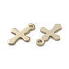 Brass Tiny Cross Charms KK-L205-09-B-3