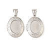 316 Stainless Steel Locket Pendants STAS-K321-07P-1