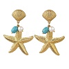 Ion Plating(IP) 304 Stainless Steel Stud Earrings EJEW-JE07478-3
