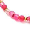 Natural Fire Crackle Agate Beaded Bracelets BJEW-JB06646-6