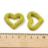 Heart Shape Polymer Clay Rhinestone Beads CLAY-NH0001-09A-13-4