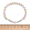 Platinum Tone Brass Micro Pave Cubic Zirconia Tennis Bracelets BJEW-B160-01P-01-6