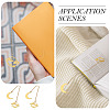 Brass Moon & Star Charms Bookmarks AJEW-TAC00030-8
