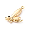 Brass Rhinestone Pendants KK-E793-09G-2