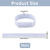 16Pcs Polyester & Nylon Elastic Straps with Hook and Loop Fastener AJEW-FH0007-61B-3