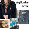 36Pcs 6 Style Polyester Fabrics Computerized Embroidery Cloth Sew on Patches PATC-FG0001-05-5