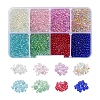 8 Colors DIY 3D Nail Art Decoration Mini Glass Beads GLAA-YW0001-36-1