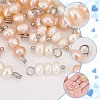 4 Sets 2 Colors  Natural Cultured Freshwater Pearl Pendants FIND-AR0004-60-3