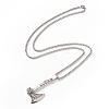 Alloy Axe Pendant Necklace with 304 Stainless Steel Box Chains for Men Women NJEW-G035-02AS-3