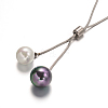 304 Stainless Steel Lariat Necklaces NJEW-D253-01-2