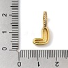 Brass Micro Pave Cubic Zirconia Pendants KK-K345-13L-G-3
