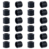 24Pcs Grooved Stainless Steel European Beads STAS-HS0001-81A-1