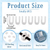 6Pcs 925 Sterling Silver Hollow Initial Beads STER-TA0001-53U-5