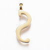 304 Stainless Steel Pendants STAS-F129-S-G-2