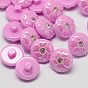 Taiwan Acrylic Rhinestone Shank Buttons BUTT-F025-R13mm-C29-1