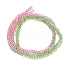 Transparent Painted Glass Beads Strands X1-DGLA-A034-T2mm-A18-5