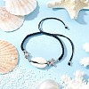 7Pcs 7 Colors Natural Cowrie Shell Braided Bead Bracelets for Women BJEW-JB11765-4