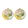 304 Stainless Steel Pendants STAS-D376-02G-02A-1