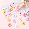 24Pcs 6 Colors Opaque Resin Pendants RESI-SC0006-47-7