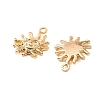 Brass Micro Pave Cubic Zirconia Pendants KK-K351-62G-2
