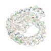 Electroplate Glass Beads Strands X-EGLA-B008-01A-HR01-3