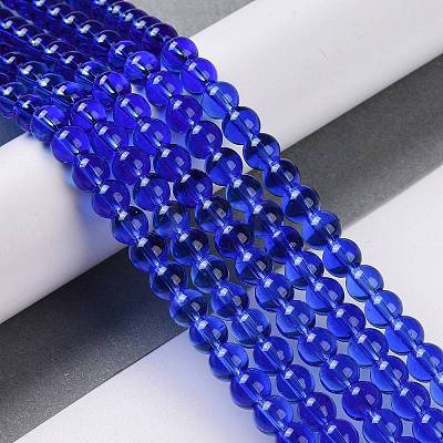 Glass Round Bead Strands GLAA-I028-6mm-07-1