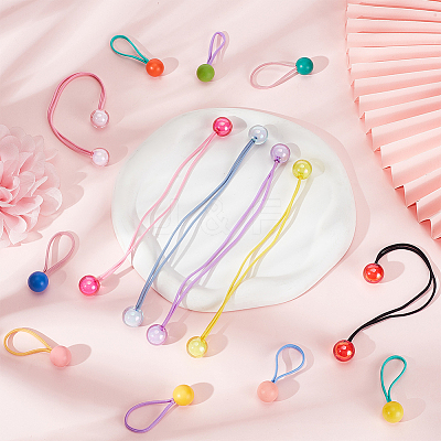 Rubber Elastic Hair Ties OHAR-OC0001-02-1