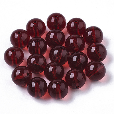 Transparent Acrylic Beads X-OACR-S037-001A-1