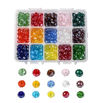 Electroplate Glass Beads EGLA-JP0002-02C-8mm-1