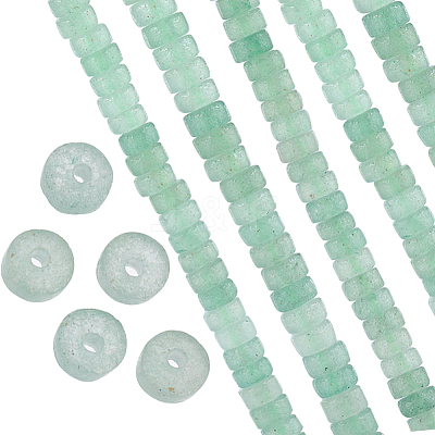 2 Strands Natural Green Aventurine Beads Strands G-SC0002-73-1