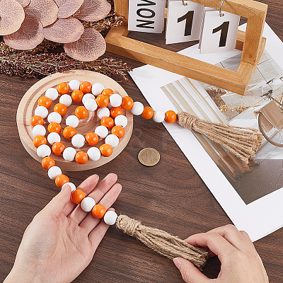 1Pc Wood Beads Pendant Decorations FIND-CN0001-77A-1