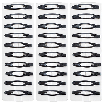 4 Sets Iron Snap Hair Clips AJEW-SC0003-37A-02-1